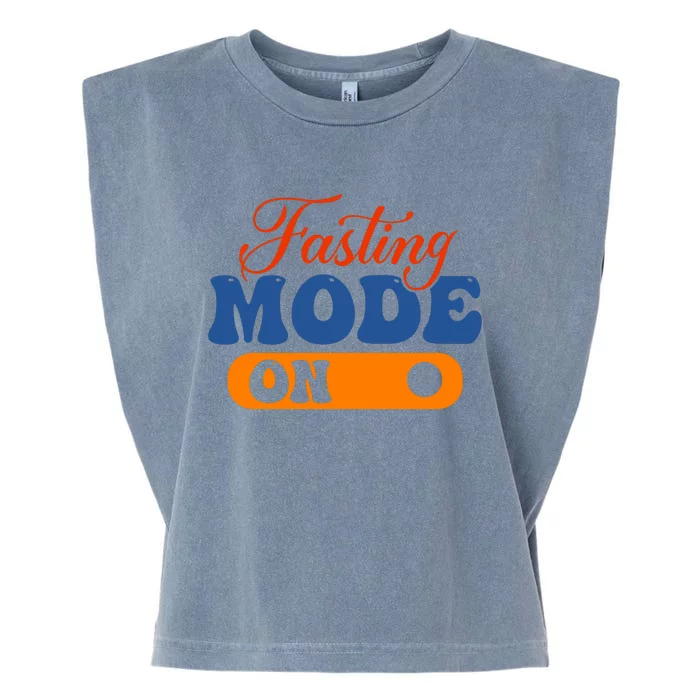 Cool Fasting Mode On Garment-Dyed Women's Muscle Tee