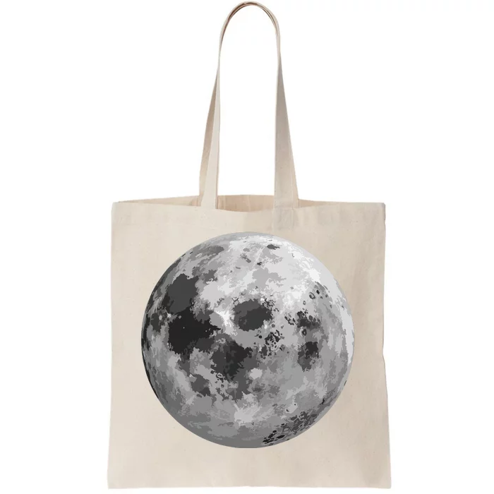 Cool Full Moon Luna Graphic Space Astronomy Science Tote Bag