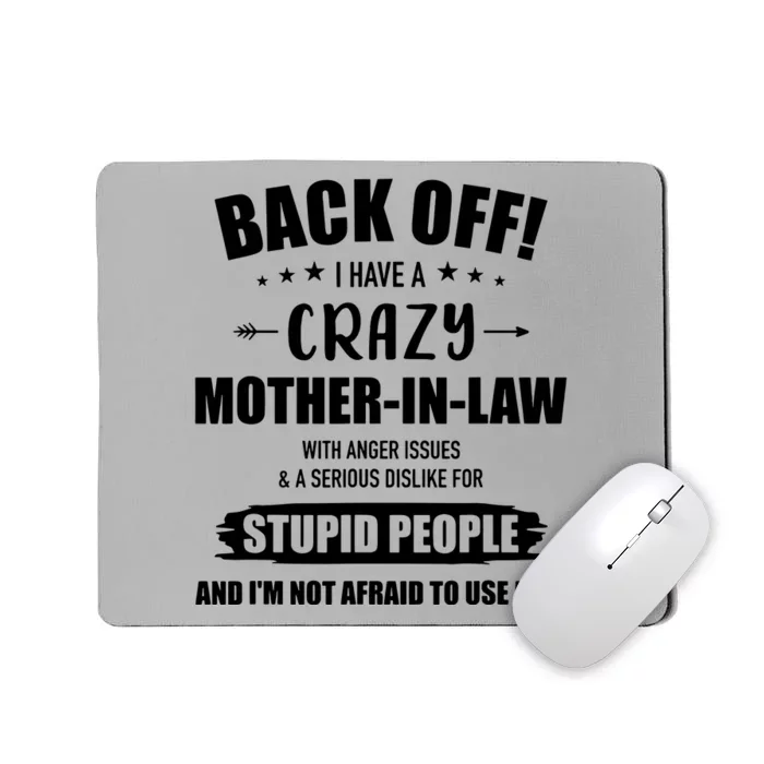 Crazy Funny Motherinlaw From Daughterinlaw Mousepad