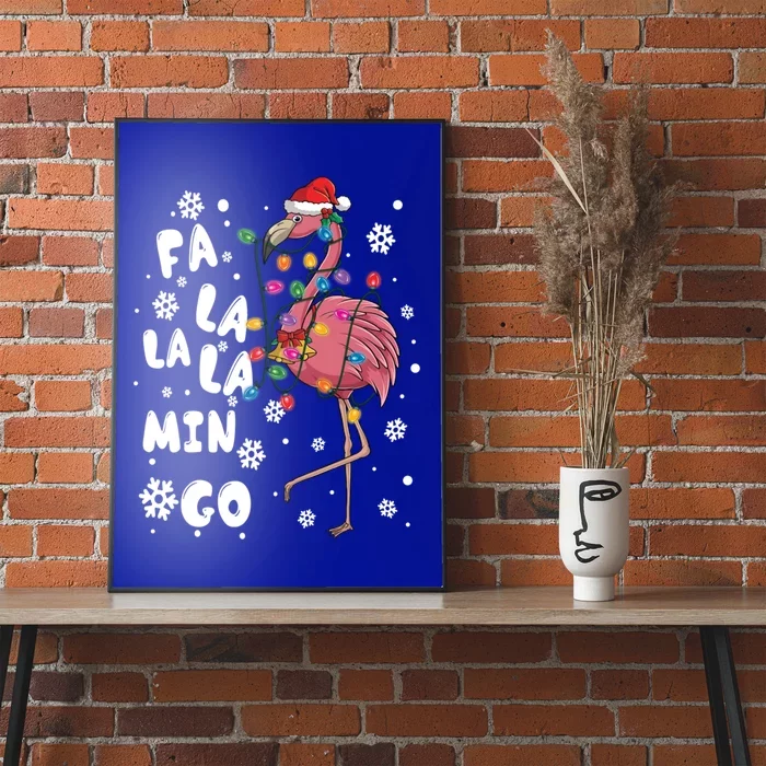 Christmas Falala Mingo Flamingo With Christmas Great Gift Poster