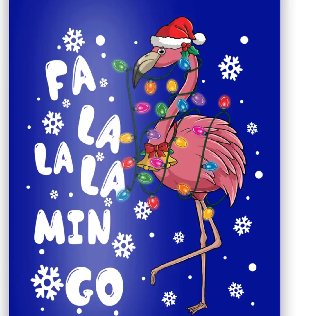 Christmas Falala Mingo Flamingo With Christmas Great Gift Poster