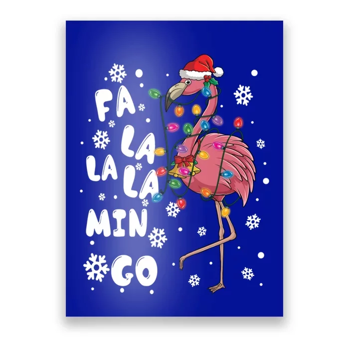 Christmas Falala Mingo Flamingo With Christmas Great Gift Poster