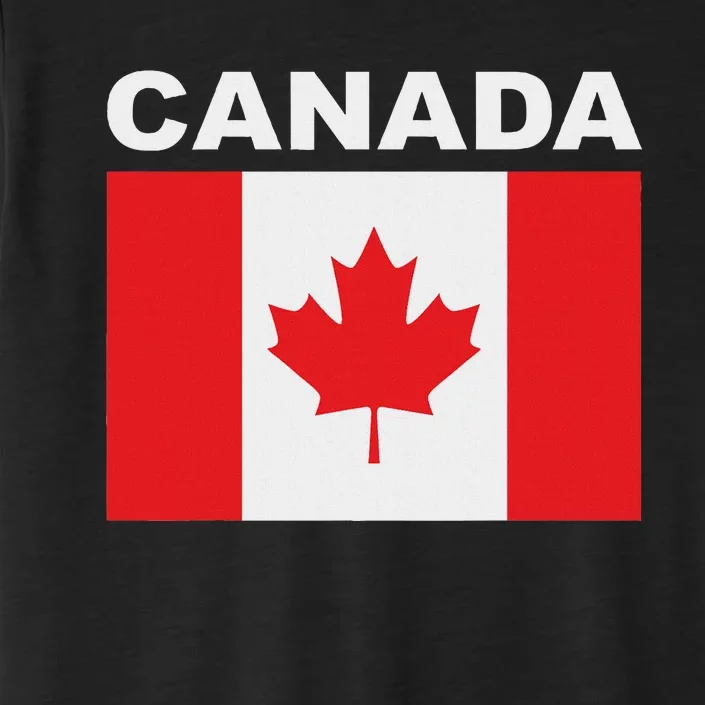 Canadian Flag Maple Leaf Patriotic Roots ChromaSoft Performance T-Shirt