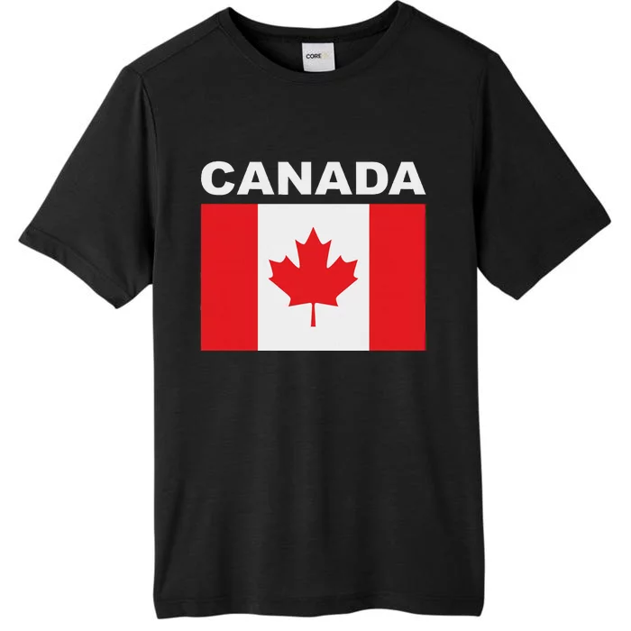 Canadian Flag Maple Leaf Patriotic Roots ChromaSoft Performance T-Shirt