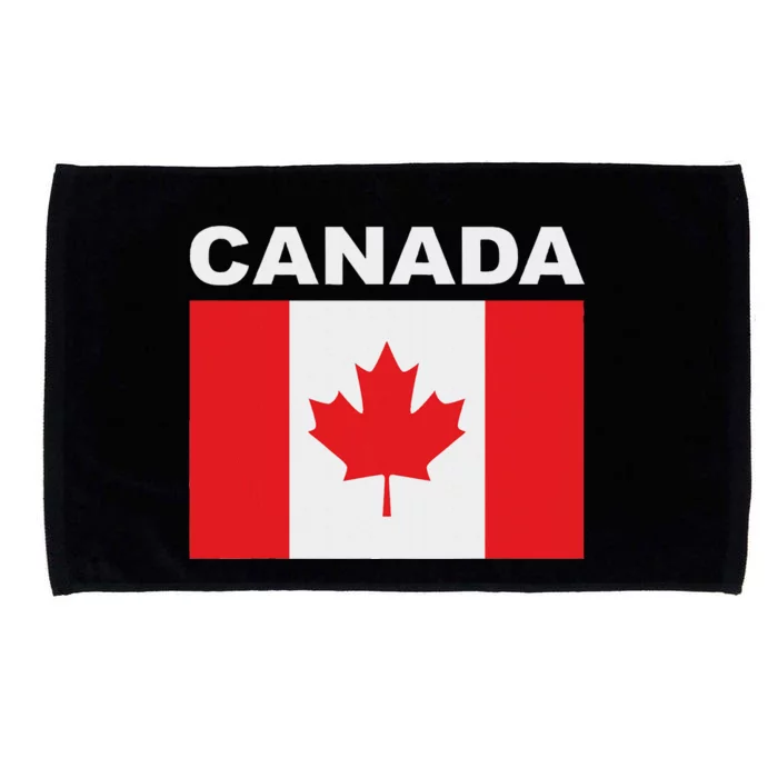 Canadian Flag Maple Leaf Patriotic Roots Microfiber Hand Towel