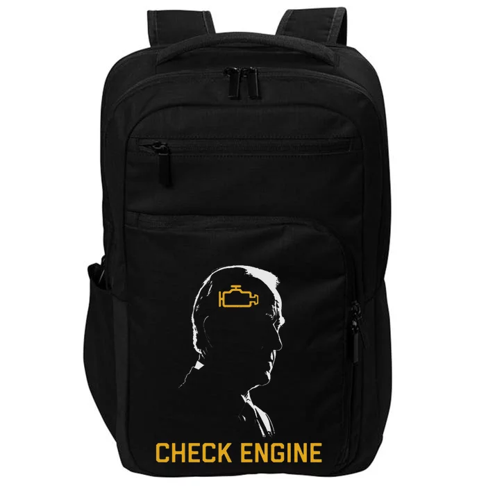 Cute Funny Meme Biden Check Engine Light Anti Biden Impact Tech Backpack