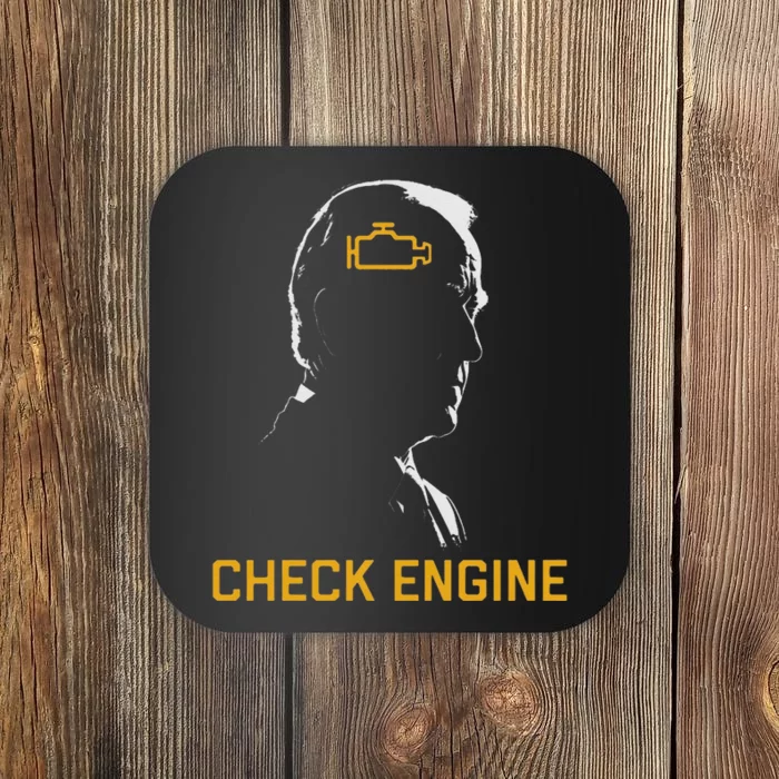 Cute Funny Meme Biden Check Engine Light Anti Biden Coaster