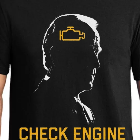 Cute Funny Meme Biden Check Engine Light Anti Biden Pajama Set