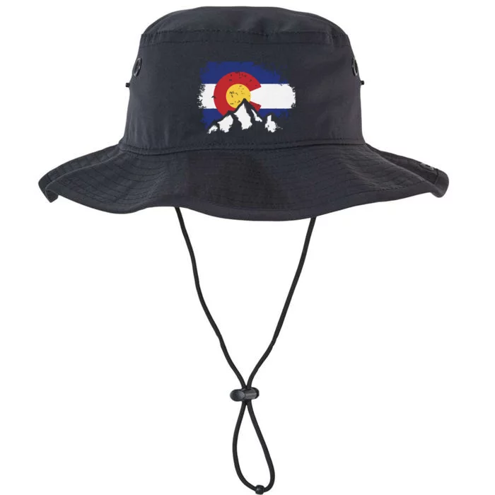 Colorado Flag Mountain Ski Winter Gift Hiker Hiking Camping Legacy Cool Fit Booney Bucket Hat