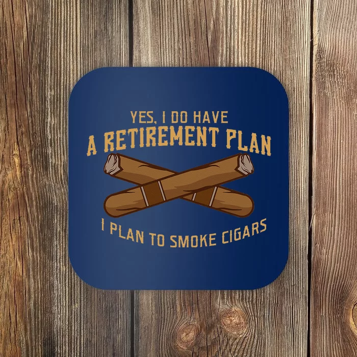 Cigar For Men Cigar Smoker Grandpa Dad Fathers Day Coaster