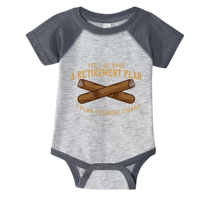 Cigar For Men Cigar Smoker Grandpa Dad Fathers Day Infant Baby Jersey Bodysuit