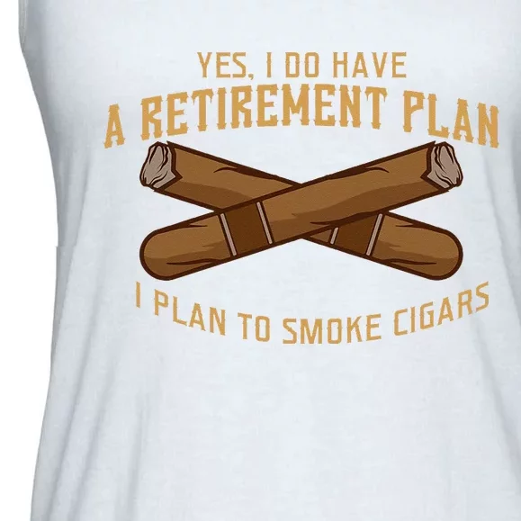 Cigar For Men Cigar Smoker Grandpa Dad Fathers Day Ladies Essential Flowy Tank