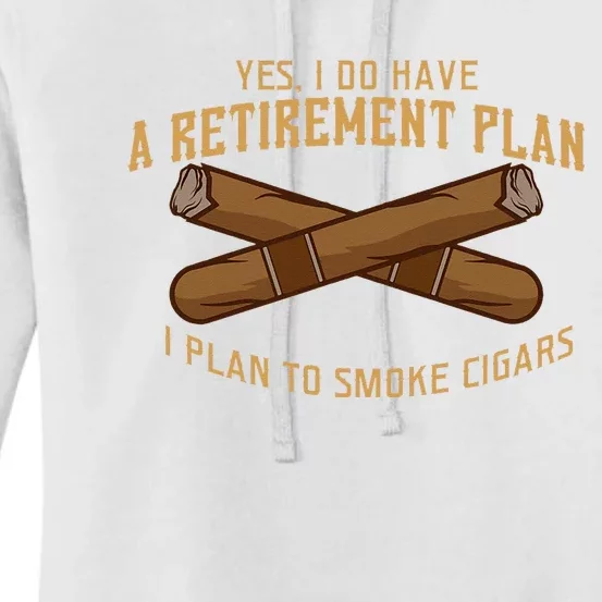 Cigar For Men Cigar Smoker Grandpa Dad Fathers Day Women's Pullover Hoodie