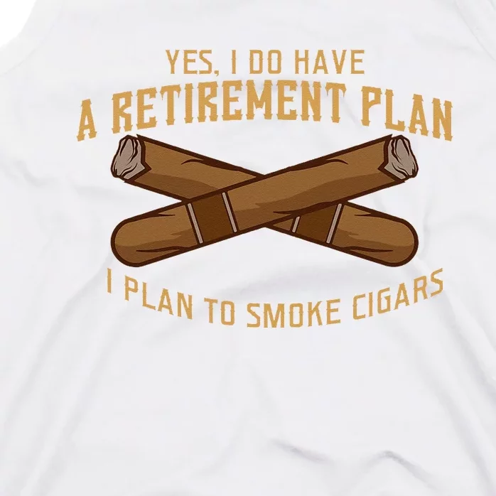 Cigar For Men Cigar Smoker Grandpa Dad Fathers Day Tank Top