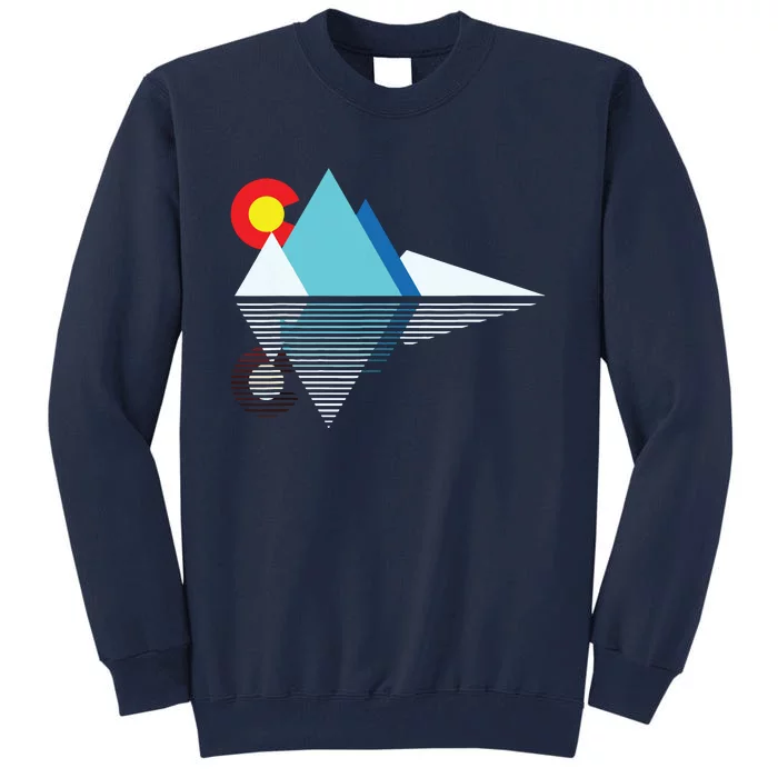 Colorado Flag Mountain Tall Sweatshirt