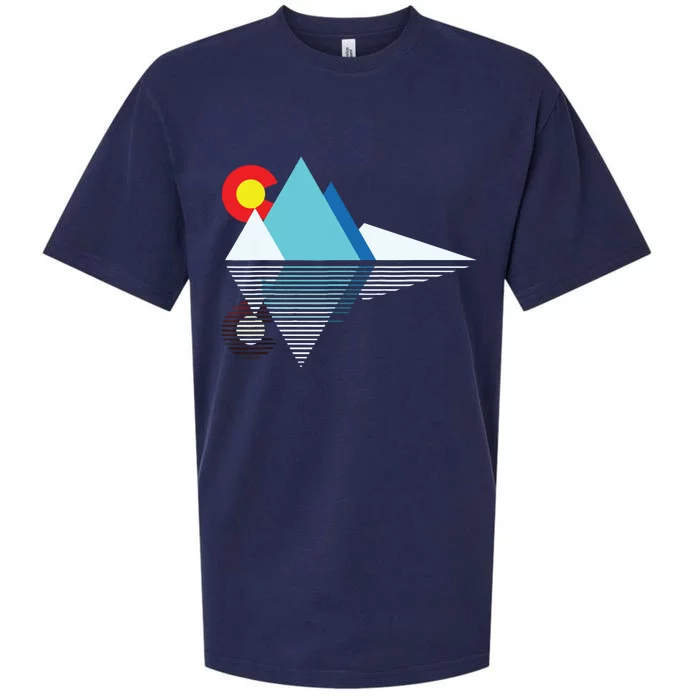 Colorado Flag Mountain Sueded Cloud Jersey T-Shirt