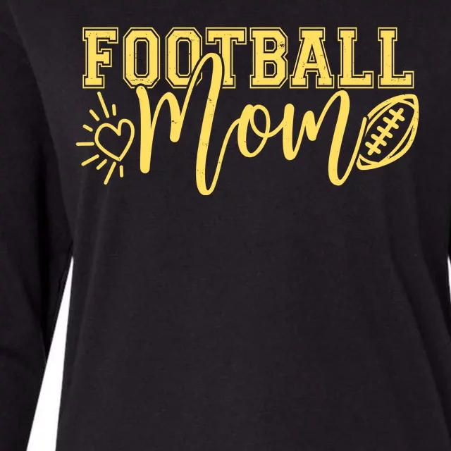 Cute Football Mom Womens Cotton Relaxed Long Sleeve T-Shirt