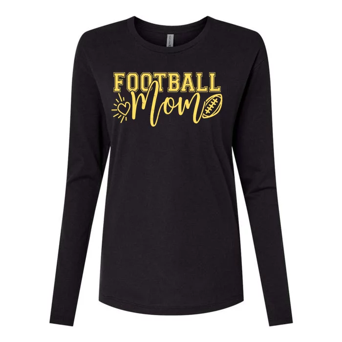 Cute Football Mom Womens Cotton Relaxed Long Sleeve T-Shirt