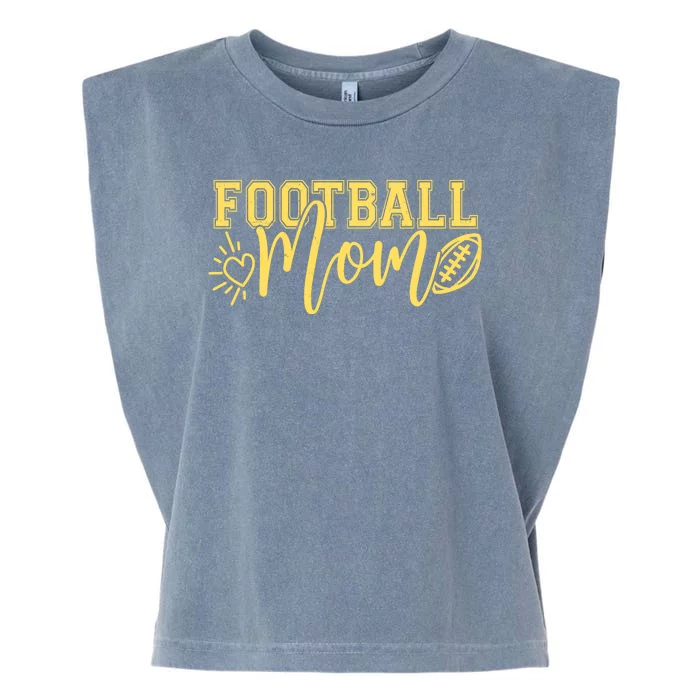 Cute Football Mom Garment-Dyed Women's Muscle Tee