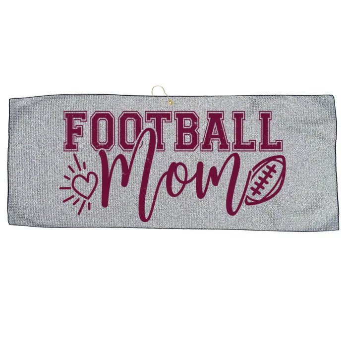 Cute Football Mom Large Microfiber Waffle Golf Towel