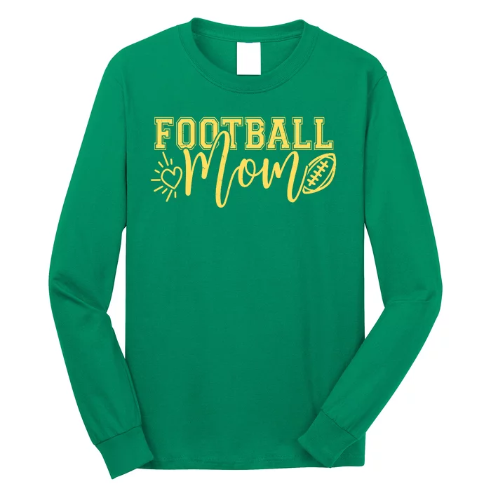 Cute Football Mom Long Sleeve Shirt