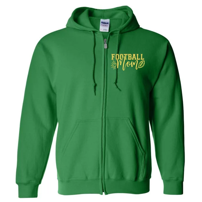 Cute Football Mom Full Zip Hoodie