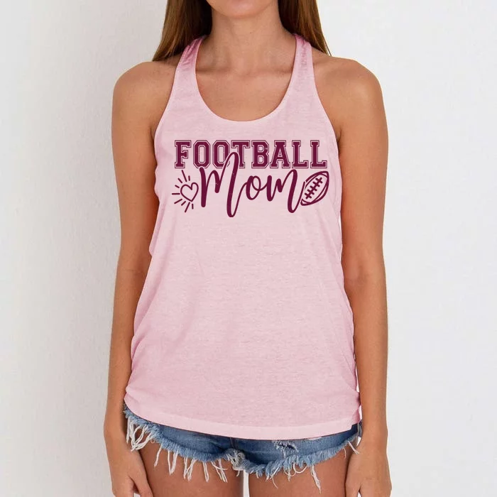 Cute Football Mom Women's Knotted Racerback Tank