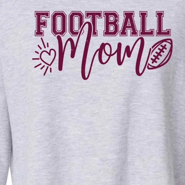 Cute Football Mom Cropped Pullover Crew