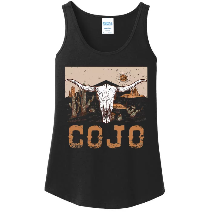 Cojo Family Name Western Cowhide Team Cojo Ladies Essential Tank