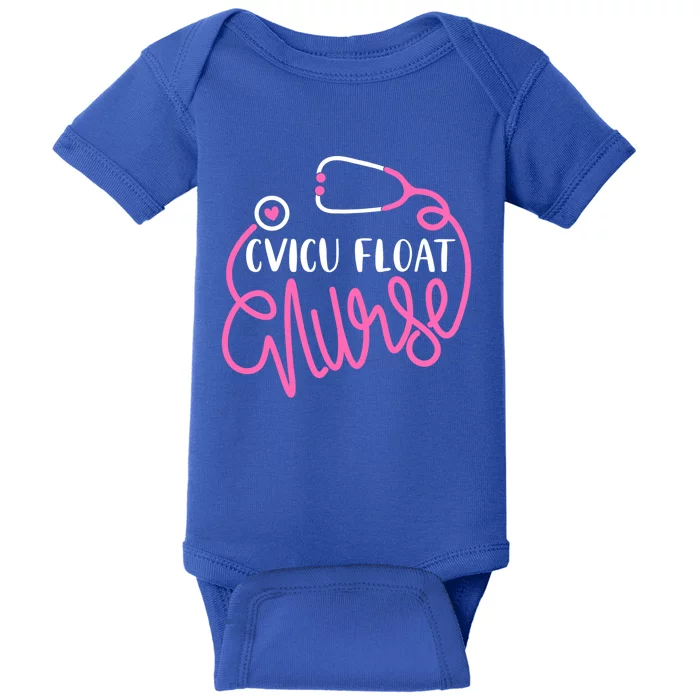 Cvicu Float Nurse Floating Cardiovascular Icu Float Nursing Gift Baby Bodysuit