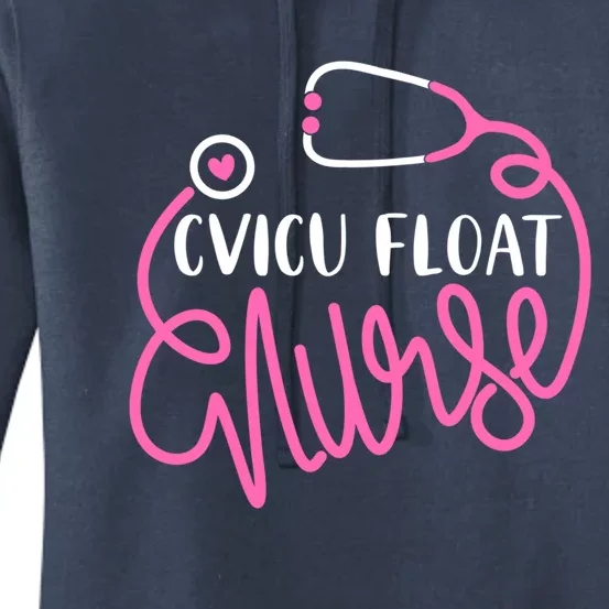 Cvicu Float Nurse Floating Cardiovascular Icu Float Nursing Gift Women's Pullover Hoodie