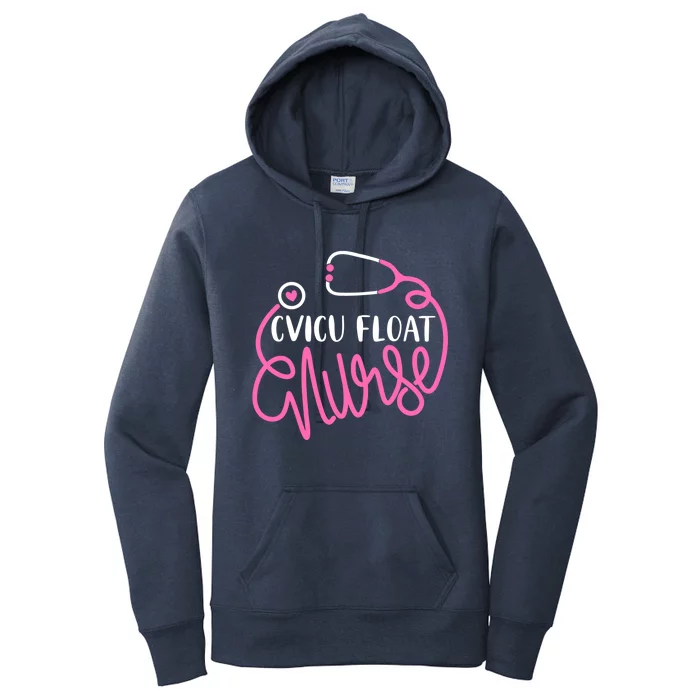 Cvicu Float Nurse Floating Cardiovascular Icu Float Nursing Gift Women's Pullover Hoodie