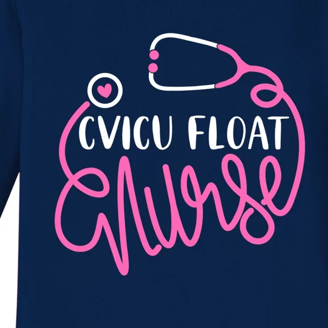 Cvicu Float Nurse Floating Cardiovascular Icu Float Nursing Gift Baby Long Sleeve Bodysuit