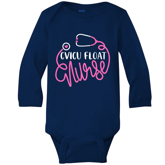 Cvicu Float Nurse Floating Cardiovascular Icu Float Nursing Gift Baby Long Sleeve Bodysuit