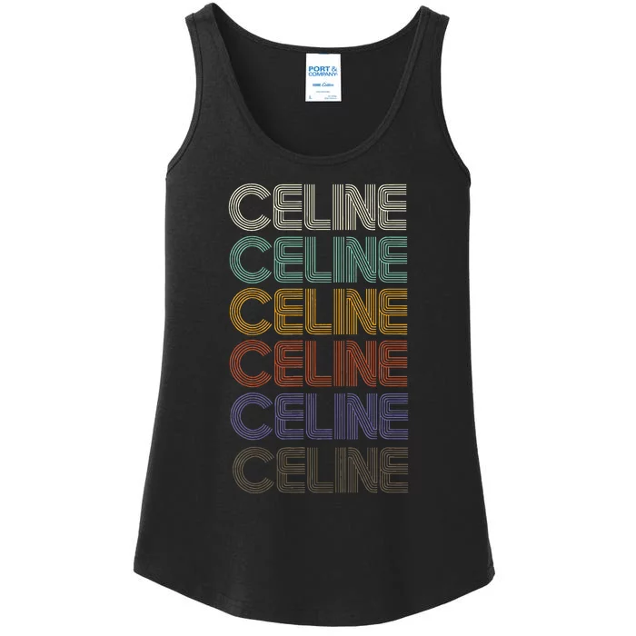 C.E.L.I.N.E First Name Retro Vintage 90s Stylet Ladies Essential Tank