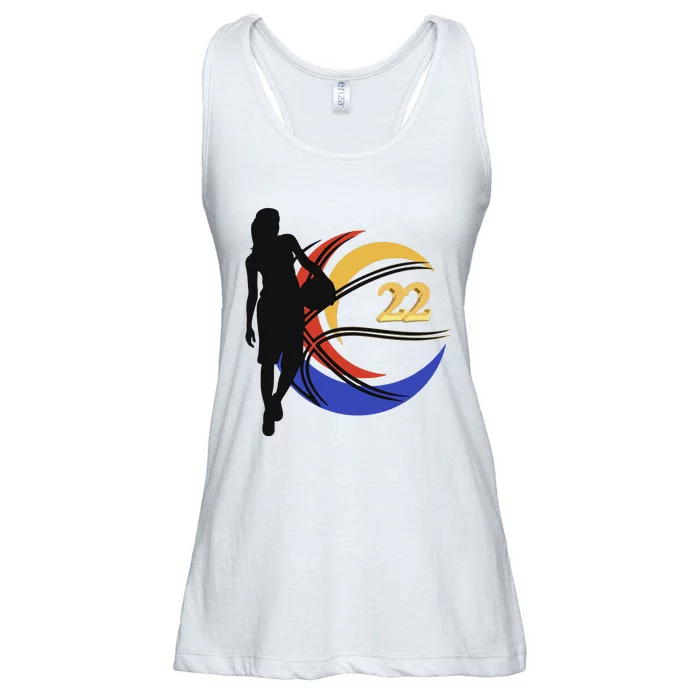 Clark Fever Number 22 Ladies Essential Flowy Tank