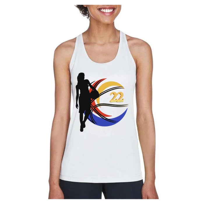 Clark Fever Number 22 Women's Racerback Tank