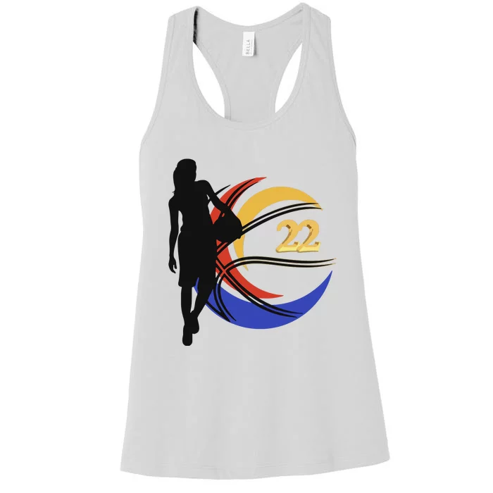 Clark Fever Number 22 Women's Racerback Tank