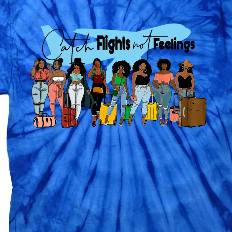 Catch Flights No Feeling Vacay Mode Family Matching Vacation Funny Gift Tie-Dye T-Shirt