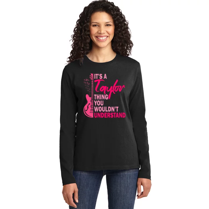 Cute First Name Taylor Ladies Long Sleeve Shirt