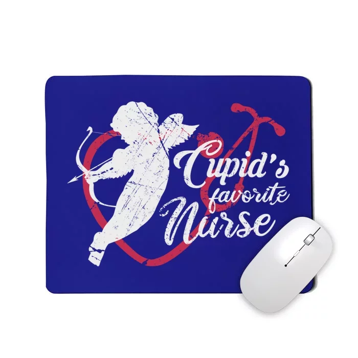 Cupid's Favorite Nurse Cute Gift Valentines Day Gift Mousepad