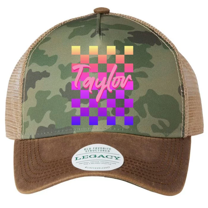 Cute First Name Taylor Boy Girl Legacy Tie Dye Trucker Hat