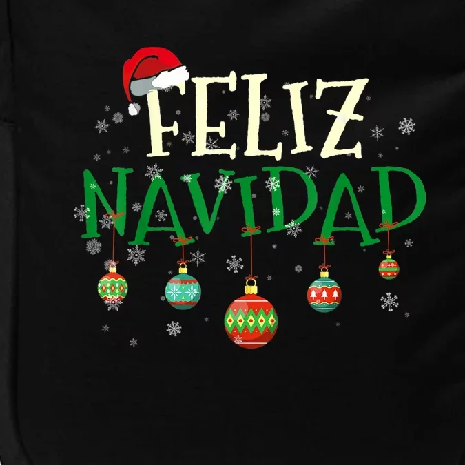 Christmas Feliz Navidad Santa Hat TShirt Impact Tech Backpack