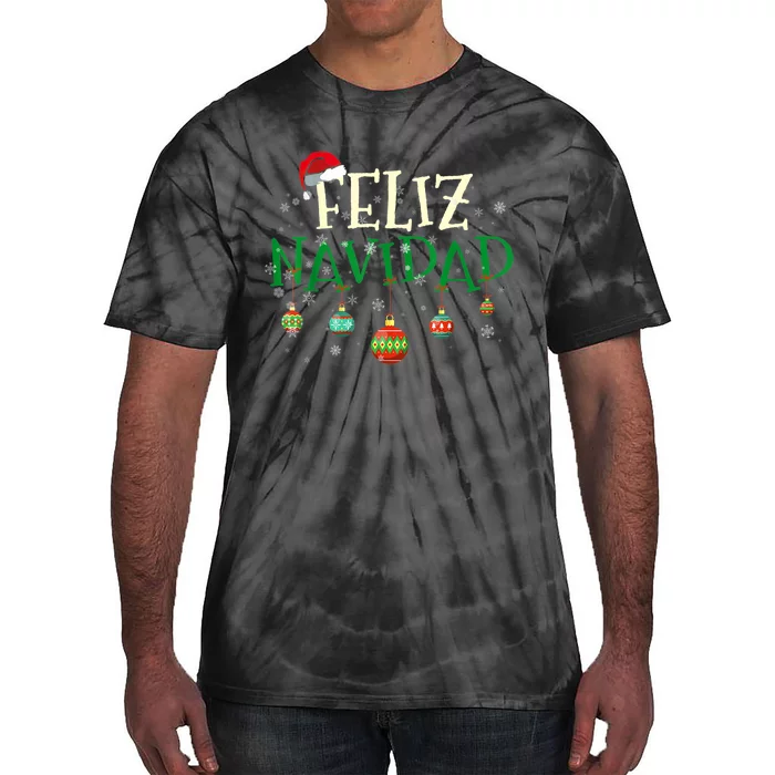 Christmas Feliz Navidad Santa Hat TShirt Tie-Dye T-Shirt