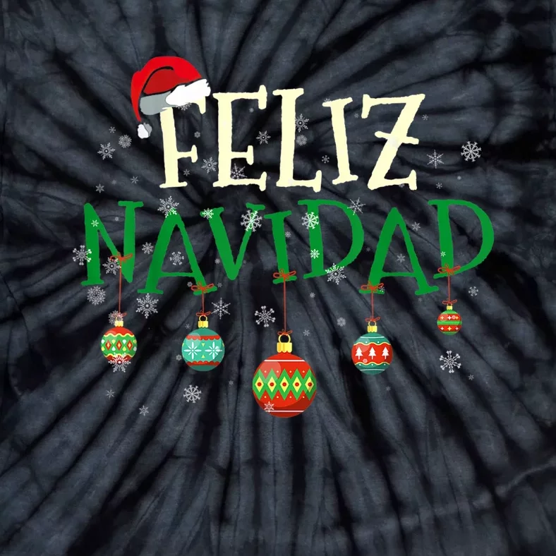 Christmas Feliz Navidad Santa Hat TShirt Tie-Dye T-Shirt