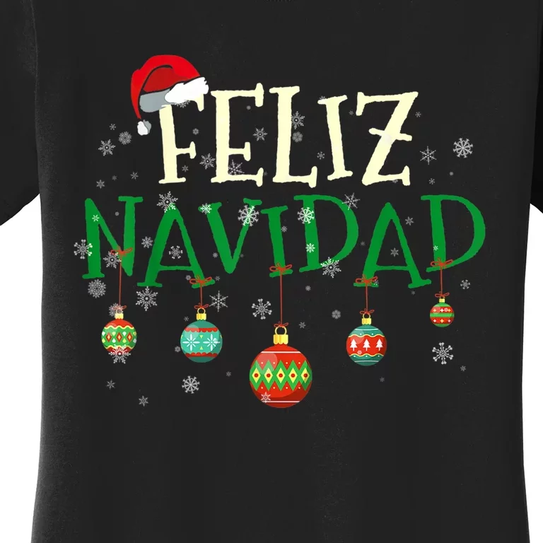 Christmas Feliz Navidad Santa Hat TShirt Women's T-Shirt