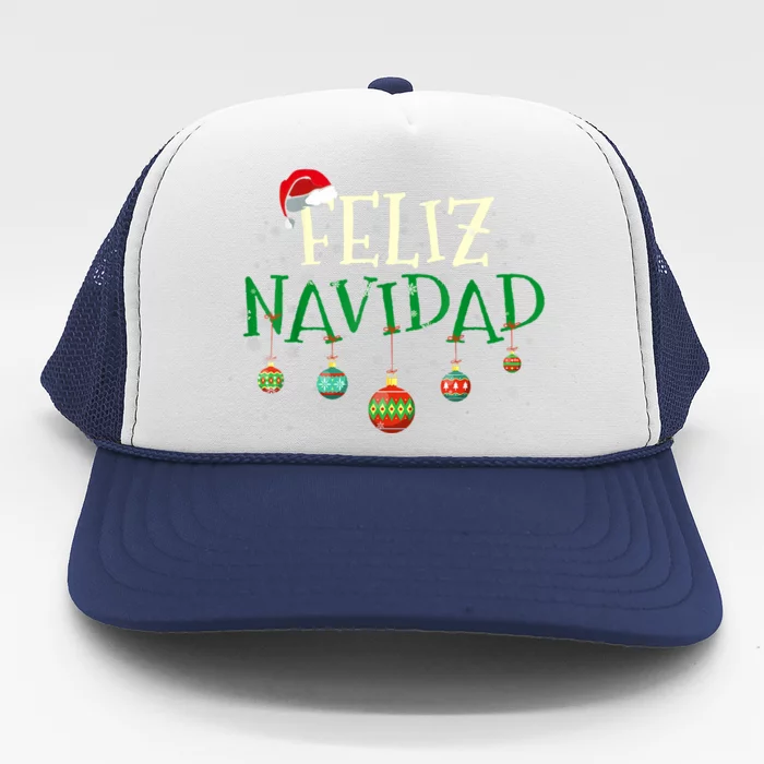 Christmas Feliz Navidad Santa Hat TShirt Trucker Hat