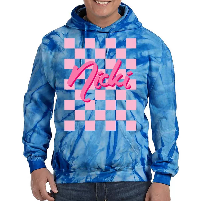 Cute First Name Nicki Tie Dye Hoodie