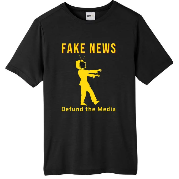 Conservative Fake News Defund The Media ChromaSoft Performance T-Shirt