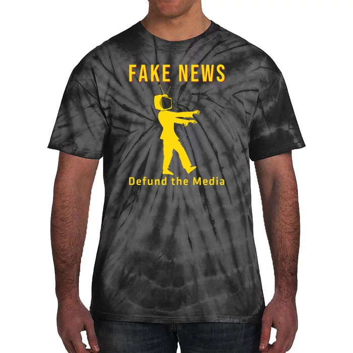 Conservative Fake News Defund The Media Tie-Dye T-Shirt